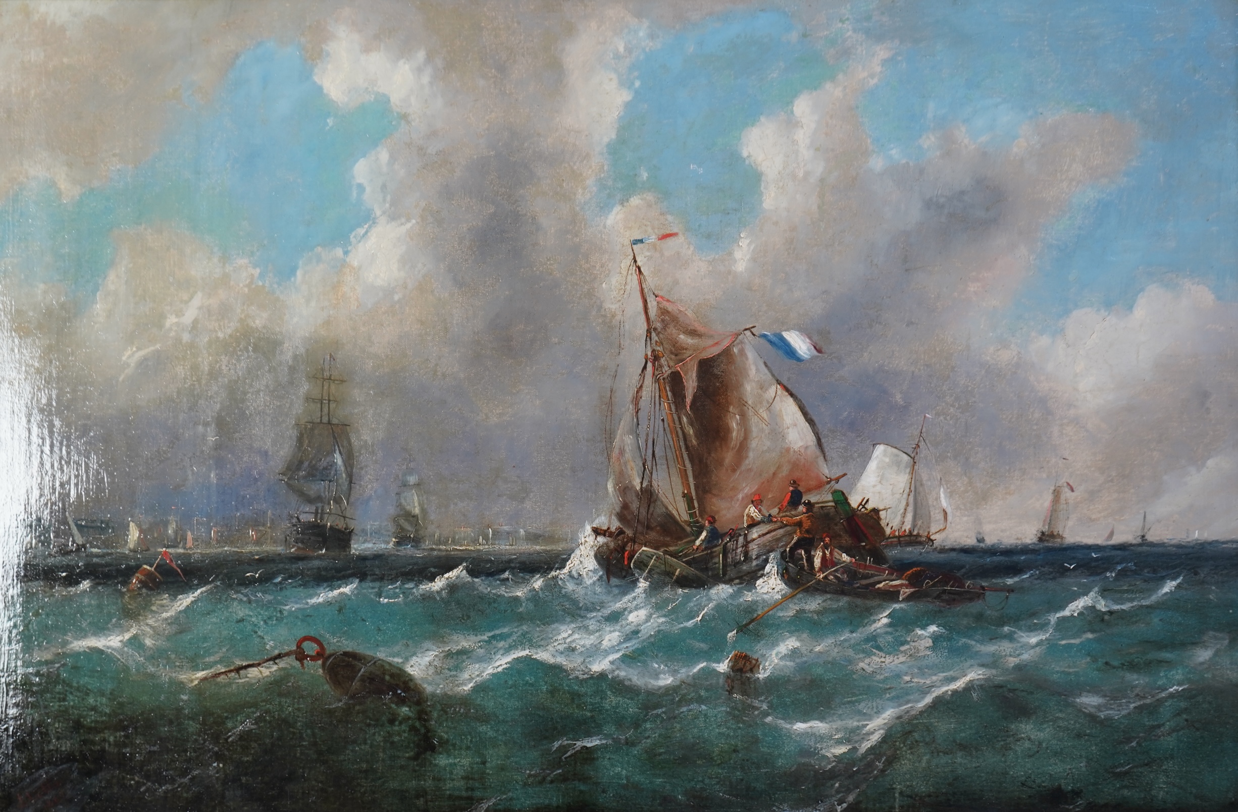 John Collier, 1850-1934, Shipping off the coast